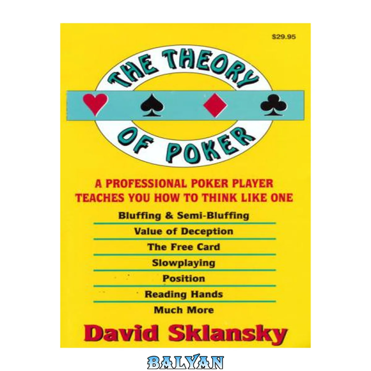 جلد کتاب The Theory of Poker