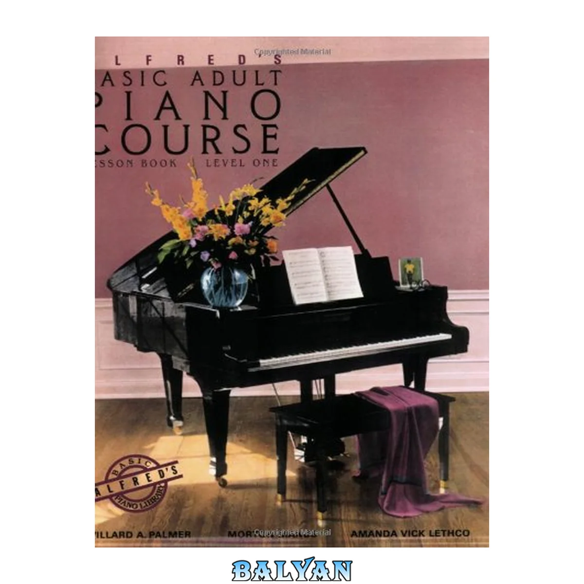 جلد کتاب Alfred's Basic Adult Piano Course: Lesson Book, Level One (BK 1)