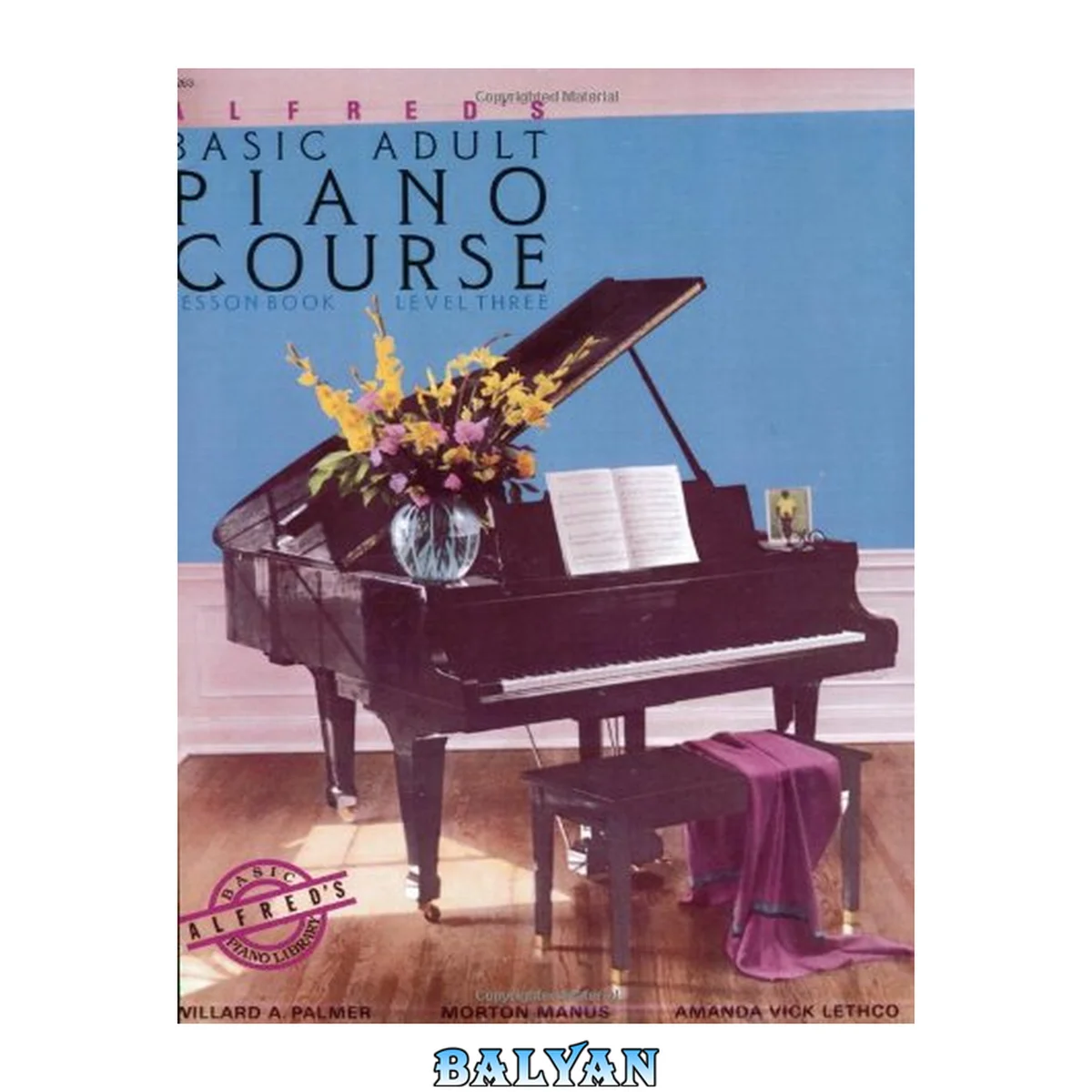 جلد کتاب Alfred's Basic Adult Piano Course: Lesson Book, Level 3 (Alfred's Basic Adult Piano Course)