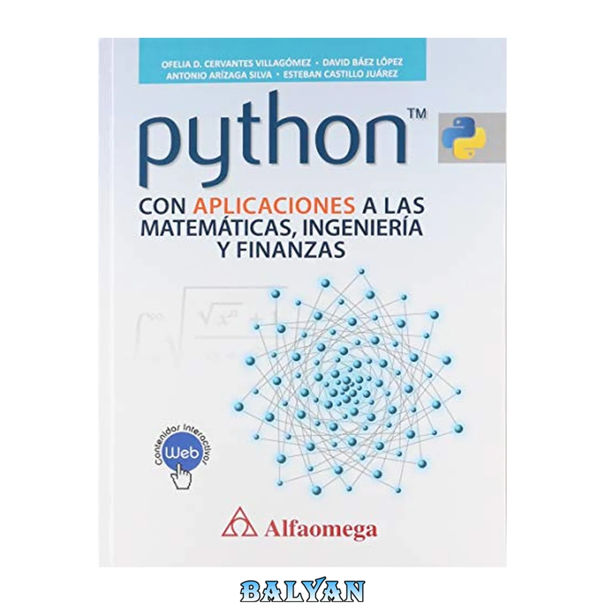 جلد کتاب Python con aplicaciones a las matemáticas, ingeniería y finanzas