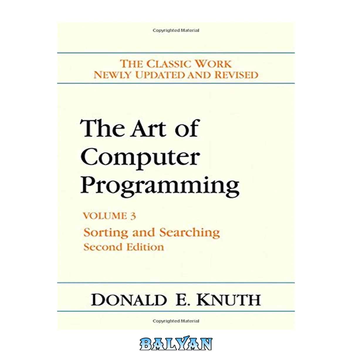 جلد کتاب The Art of Computer Programming, Volume 3:  Sorting and Searching (2nd Edition) 3
