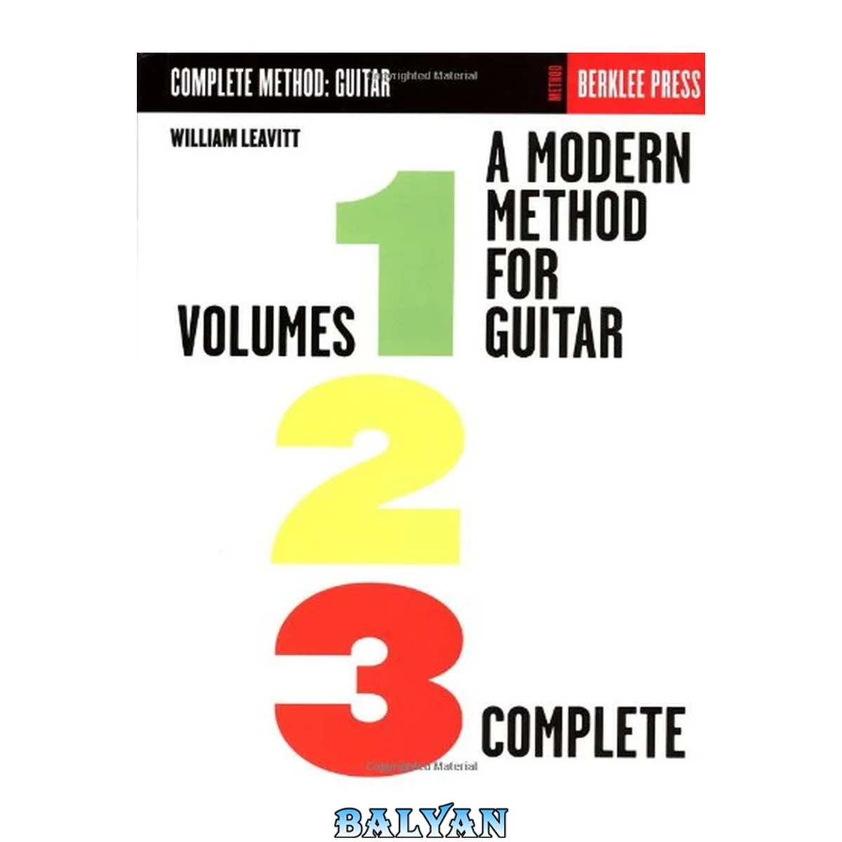 جلد کتاب A Modern Method for Guitar - Volumes 1, 2, 3 Complete (Berklee Methods)