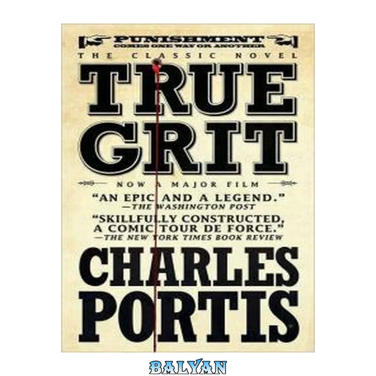 جلد کتاب True Grit