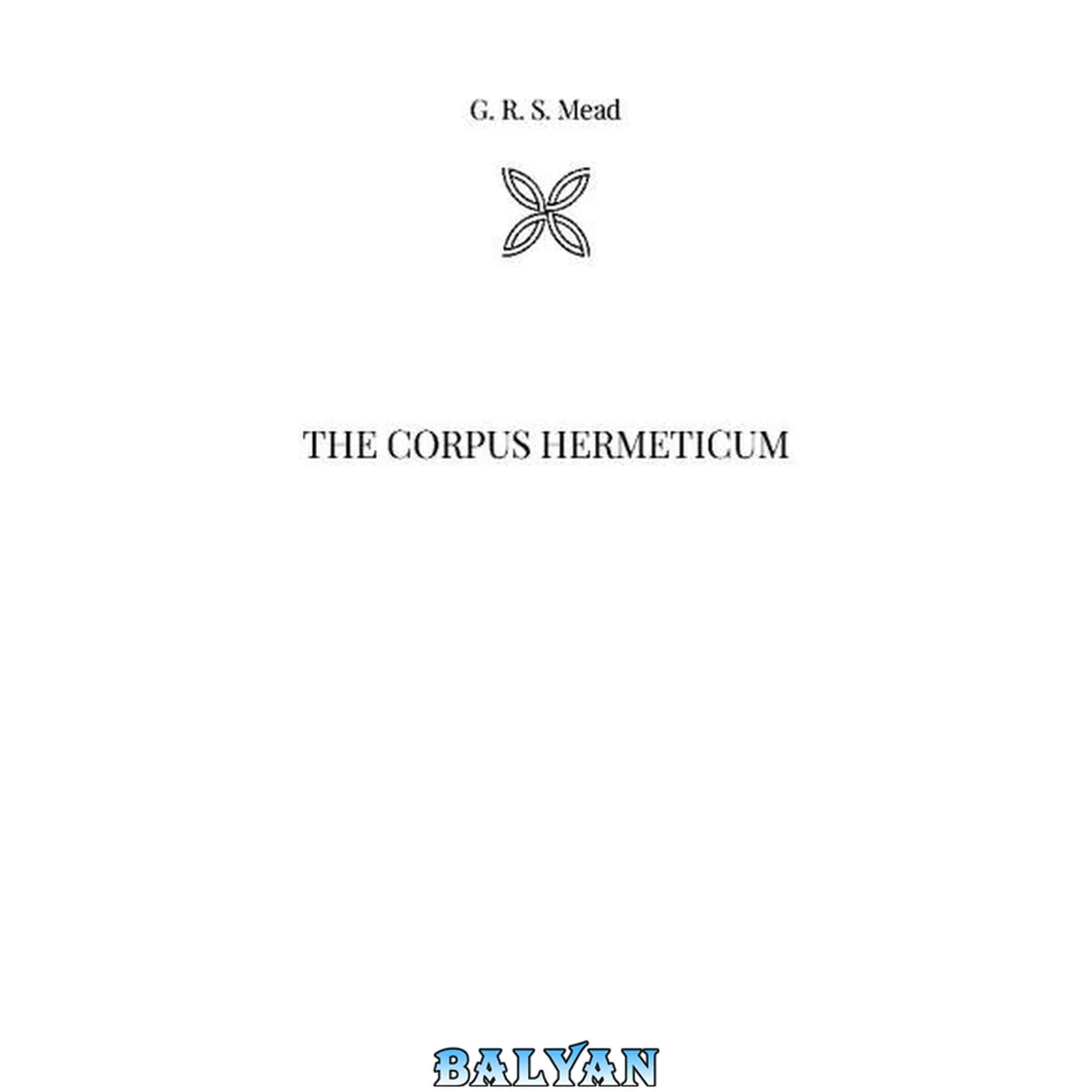 جلد کتاب The Corpus Hermeticum