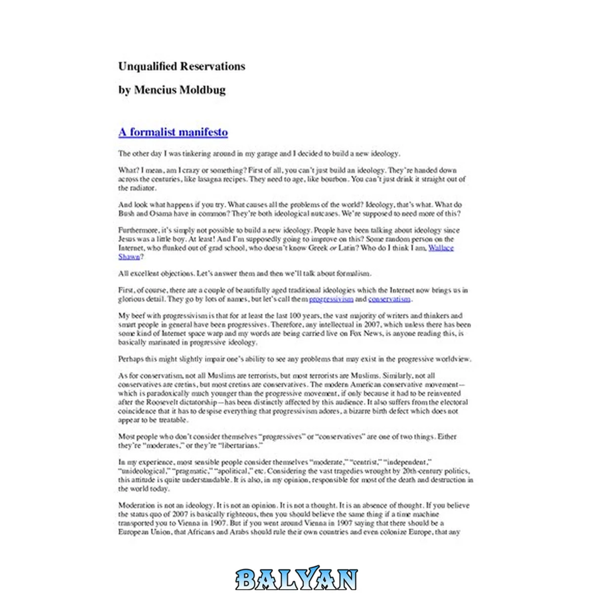 جلد کتاب Unqualified Reservations