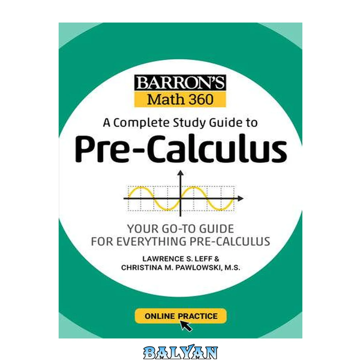 جلد کتاب Barron's Math 360: A Complete Study Guide to Pre-Calculus with Online Practice (Barron's Test Prep)