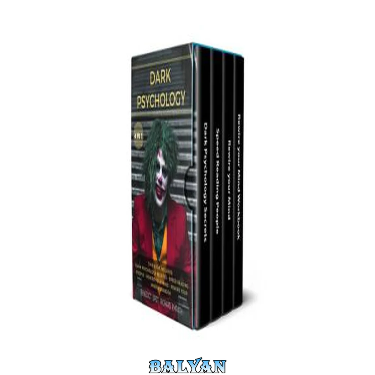 جلد کتاب DARK PSYCHOLOGY: (4in1) This book includes: Dark Psychology Secrets - Speed Reading People - Rewire your Mind - Rewire your Mind Workbook