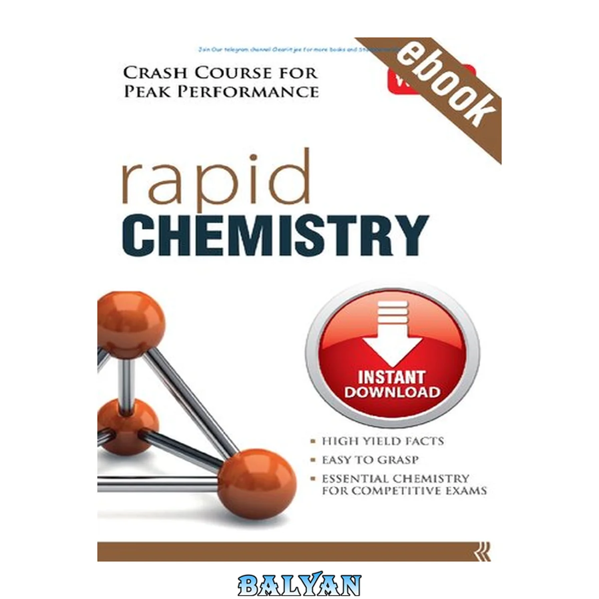 جلد کتاب MTG Rapid Chemistry for IIT JEE NEET KVPY competitive Engineering Entrance Exams NSEC NTSE