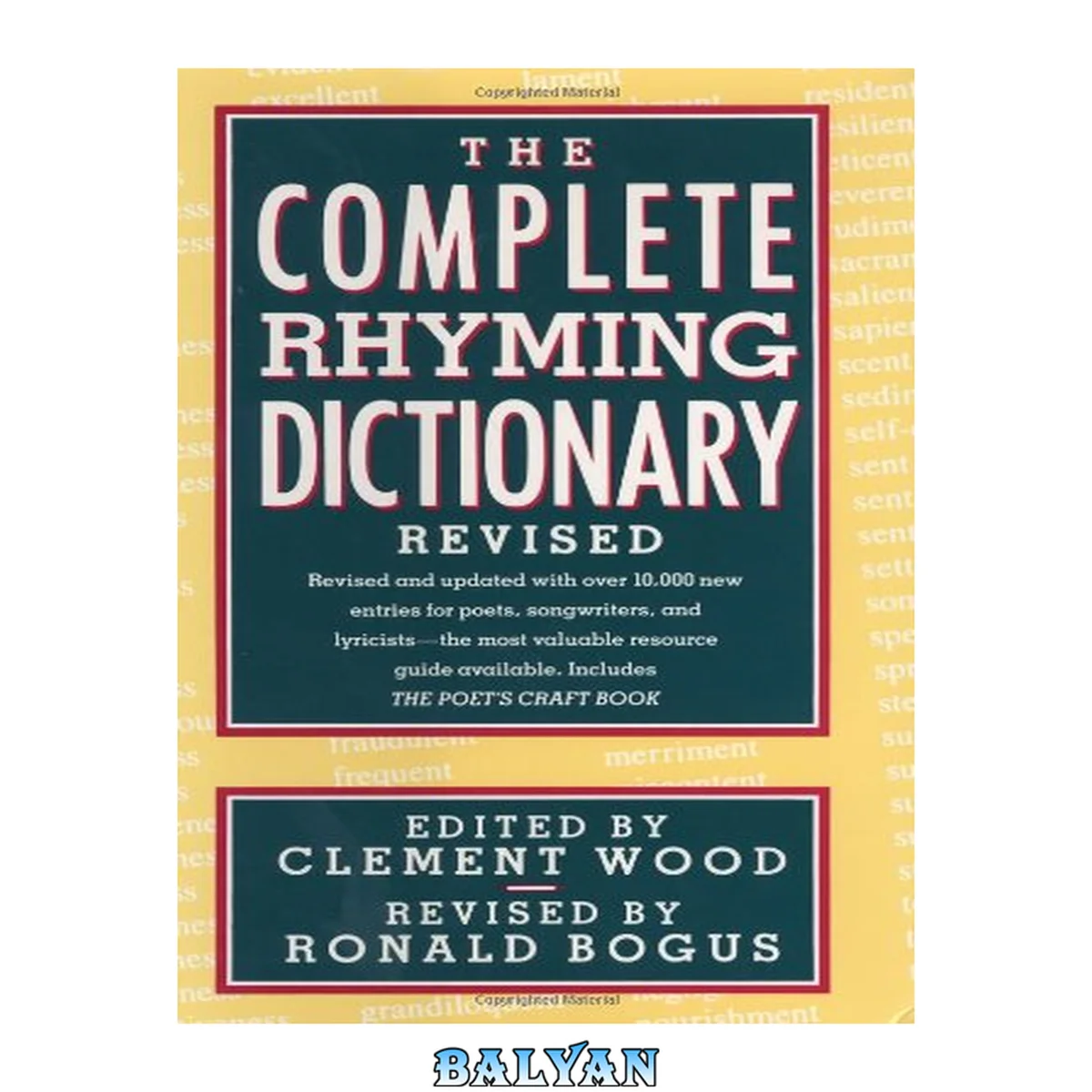 جلد کتاب The complete rhyming dictionary revised : including the poet's craft book