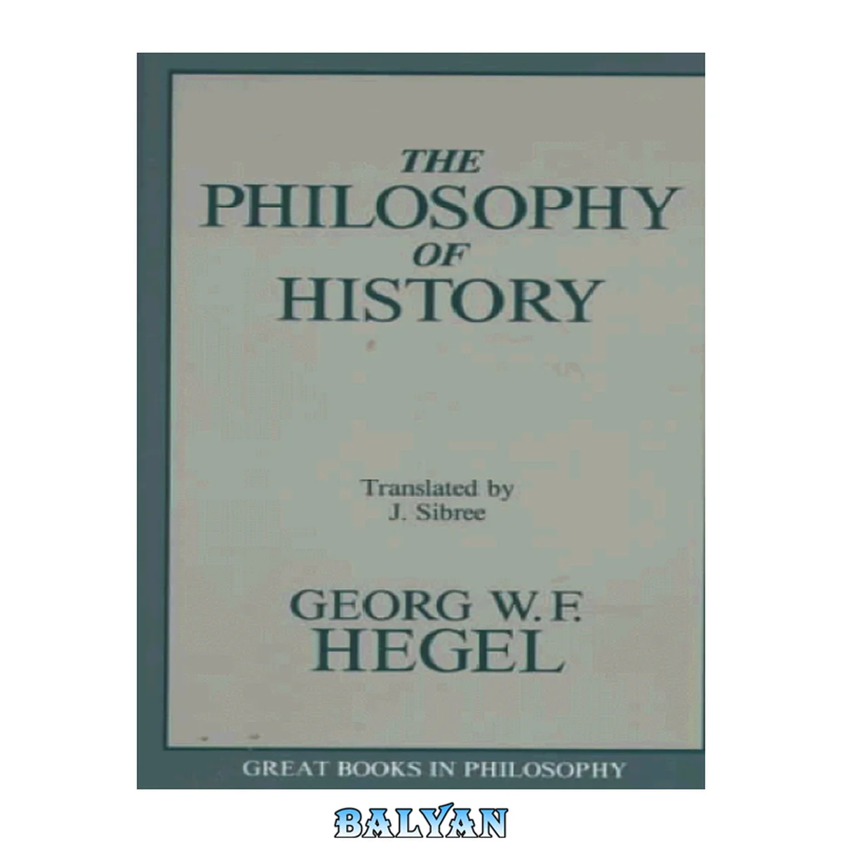 جلد کتاب The Philosophy of History