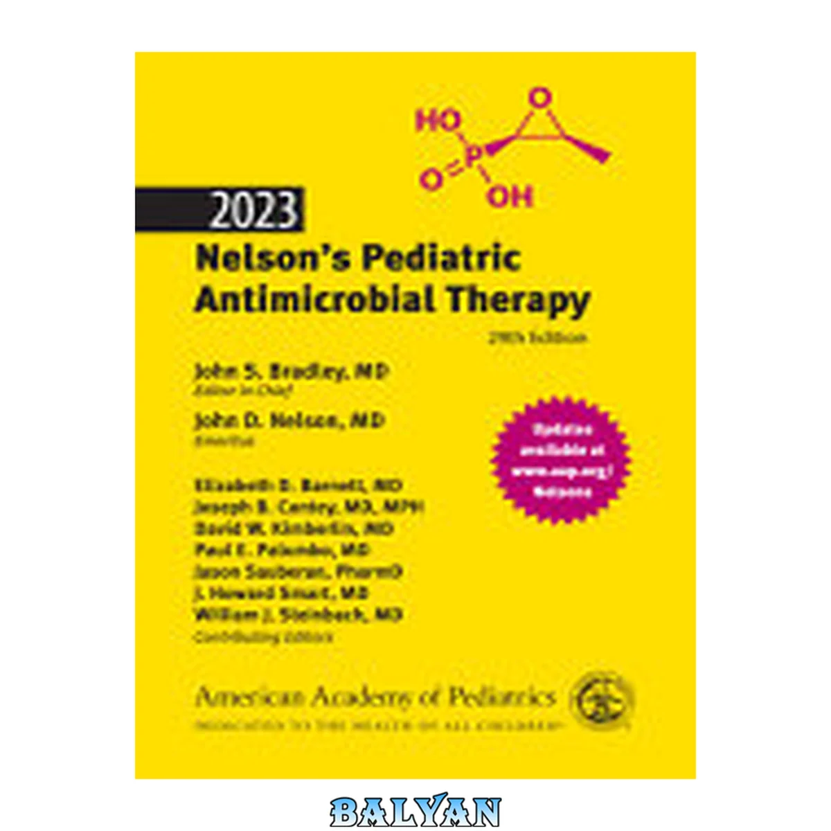 جلد کتاب 2023 Nelson’s Pediatric Antimicrobial Therapy, 29e (Feb 15, 2023)_(1610026500)_(American Academy of Pediatrics)