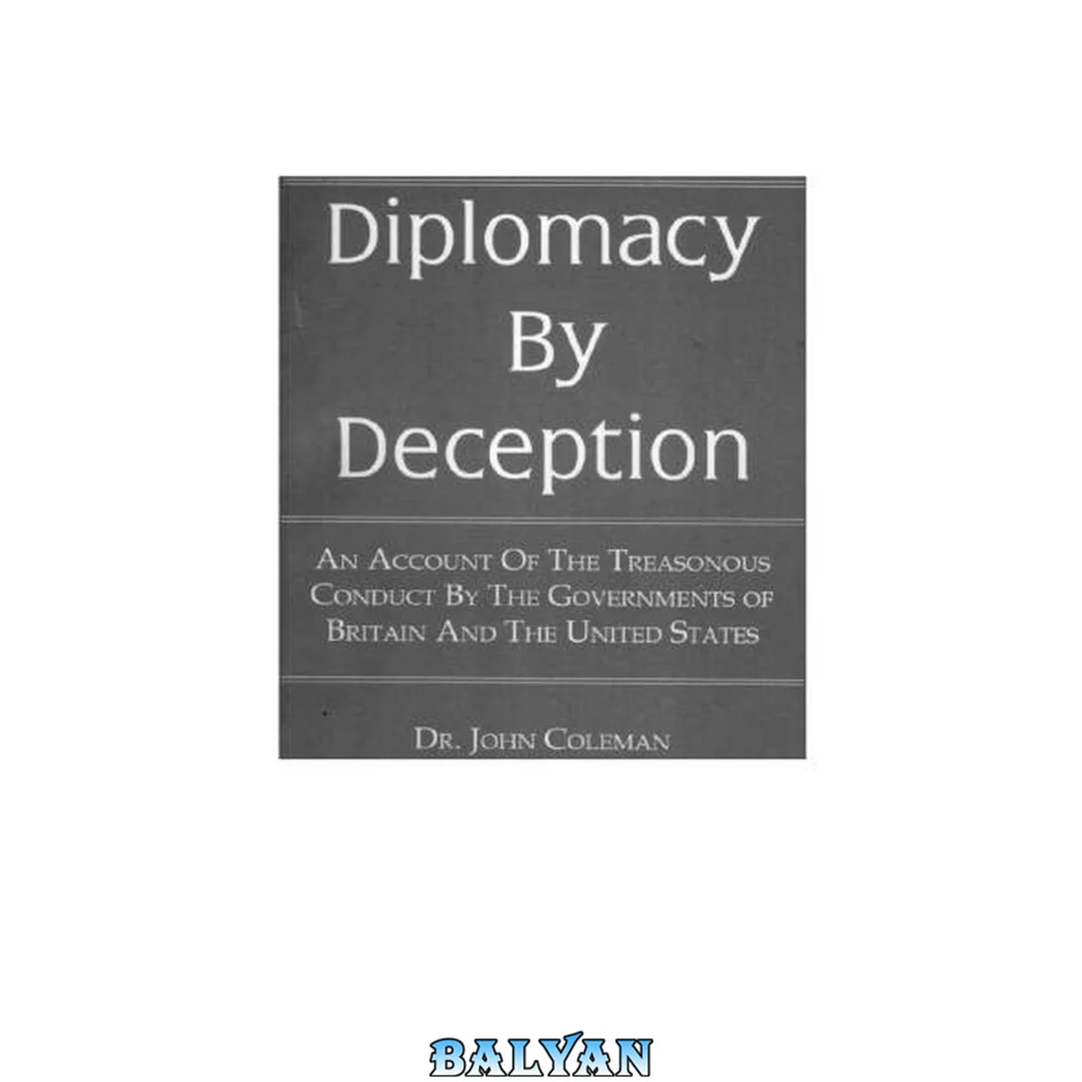 جلد کتاب Diplomacy by Deception