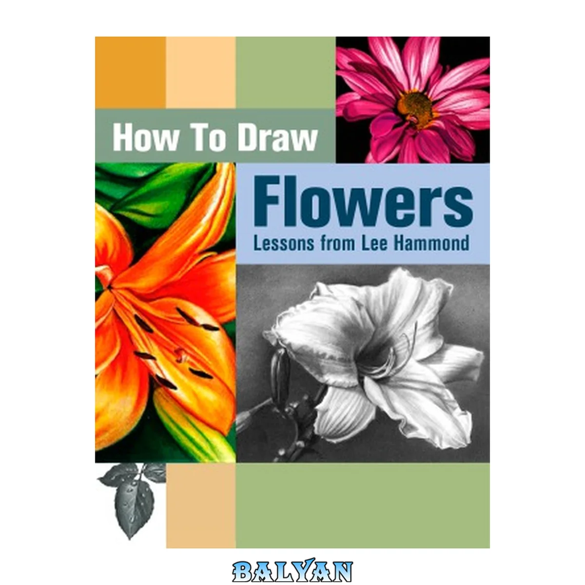 جلد کتاب How to draw flowers  lessons from Lee Hammond