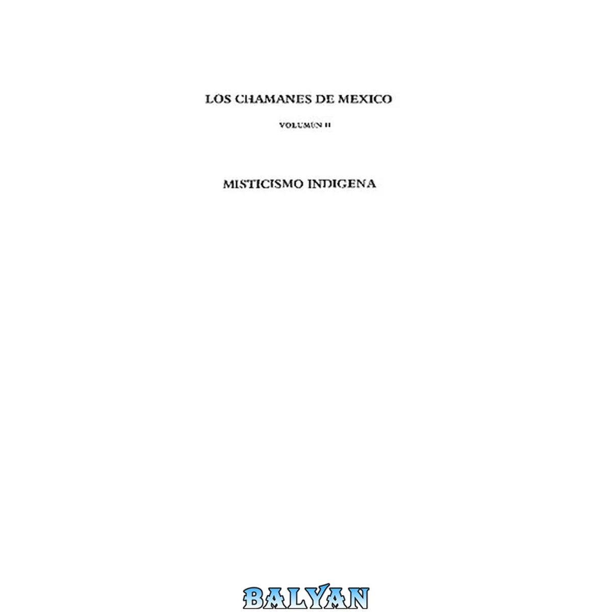 جلد کتاب Misticismo indʹigena