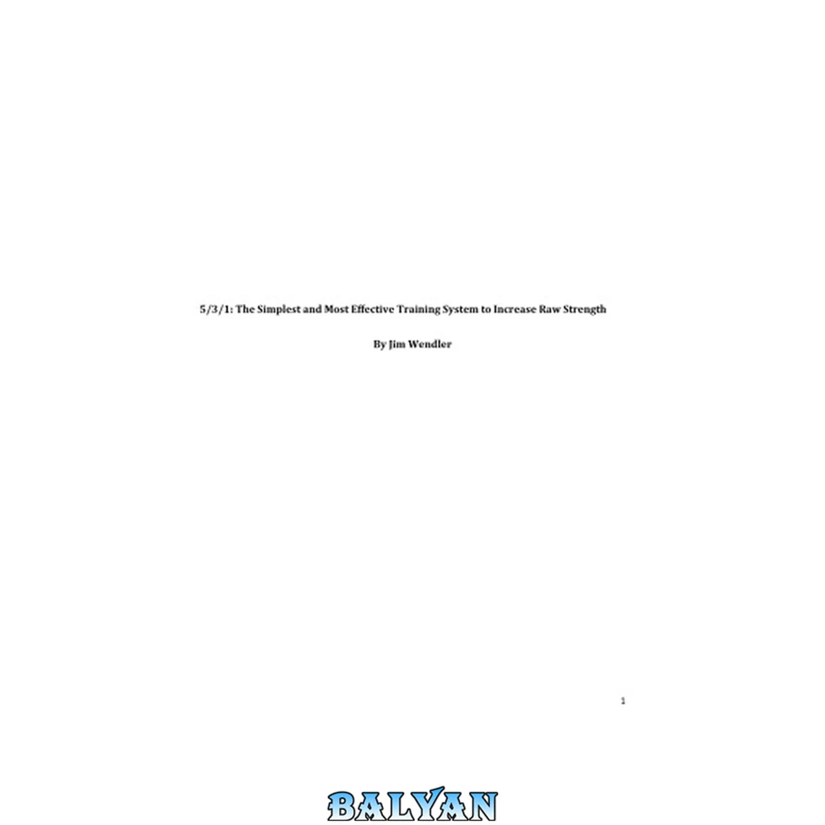 جلد کتاب 5-3-1: The Simplest and Most Effective Training System to Increase Raw Strength, 2nd Edition