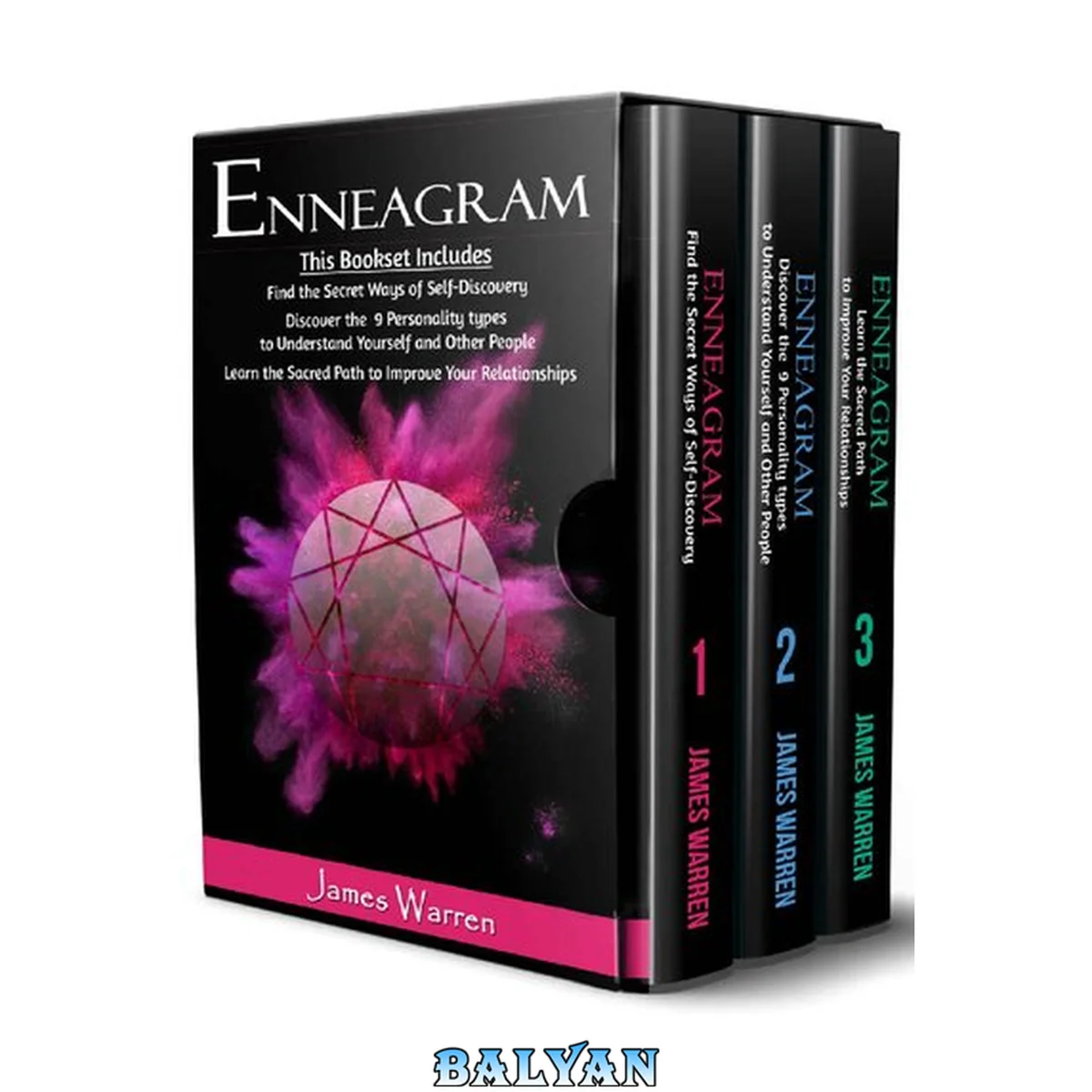 جلد کتاب Enneagram Personality Test 3in1: an easy complete guide to understanding human behavior and improve your relationships.