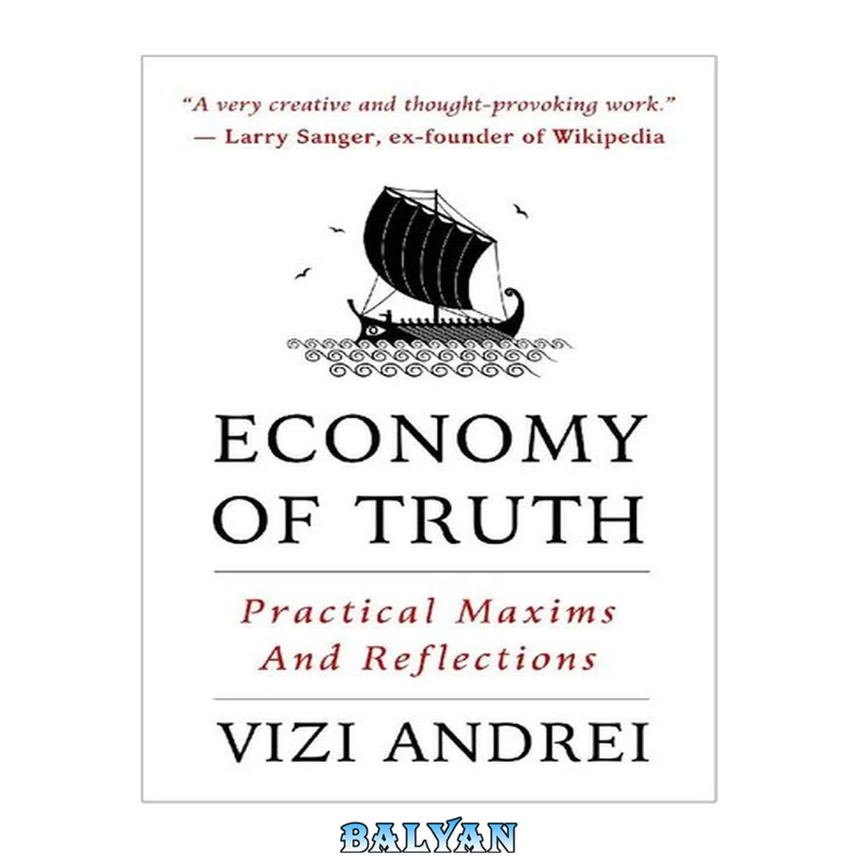 جلد کتاب Economy of Truth: Practical Maxims and Reflections