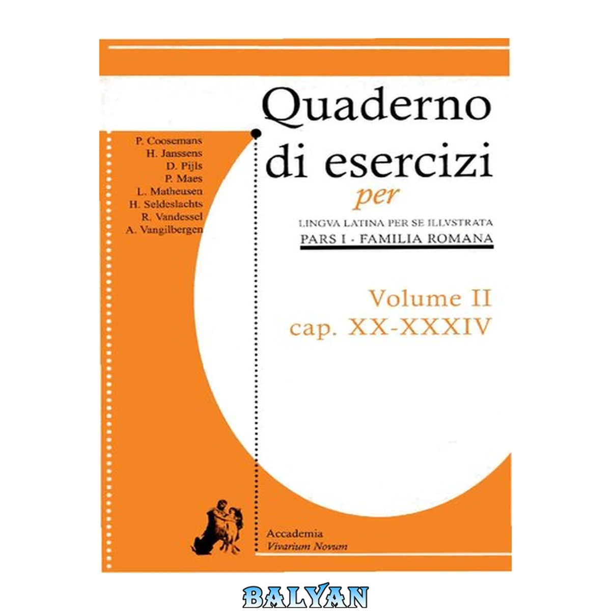 جلد کتاب Quaderno di esercizi Volume II (Lingua Latina per se illustrata 1 - Familia Romana cap. XX-XXXIV)