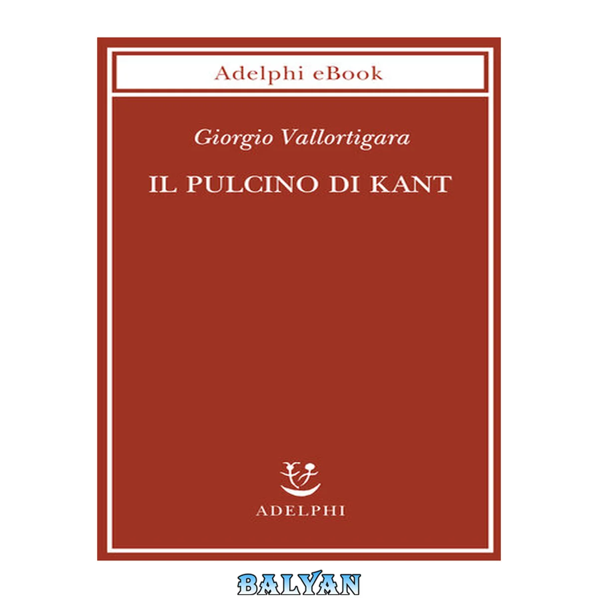 جلد کتاب Il pulcino di Kant