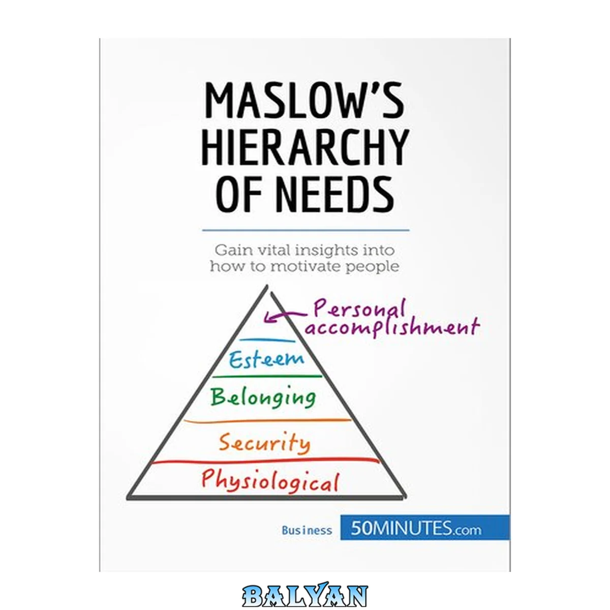 جلد کتاب Maslow's Hierarchy of Needs: Gain vital insights into how to motivate people (Management &amp; Marketing Book 9)