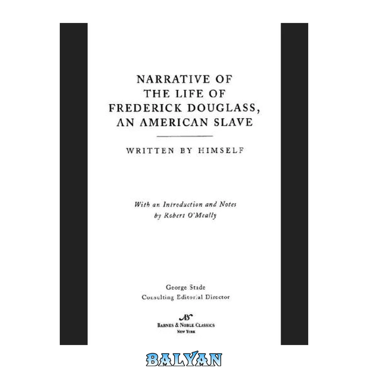 جلد کتاب Narrative of the Life of Frederick Douglass, an American Slave