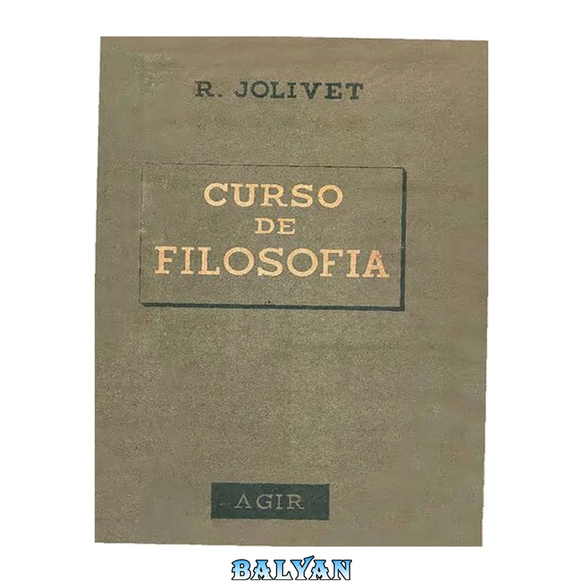 جلد کتاب Curso de Filosofia