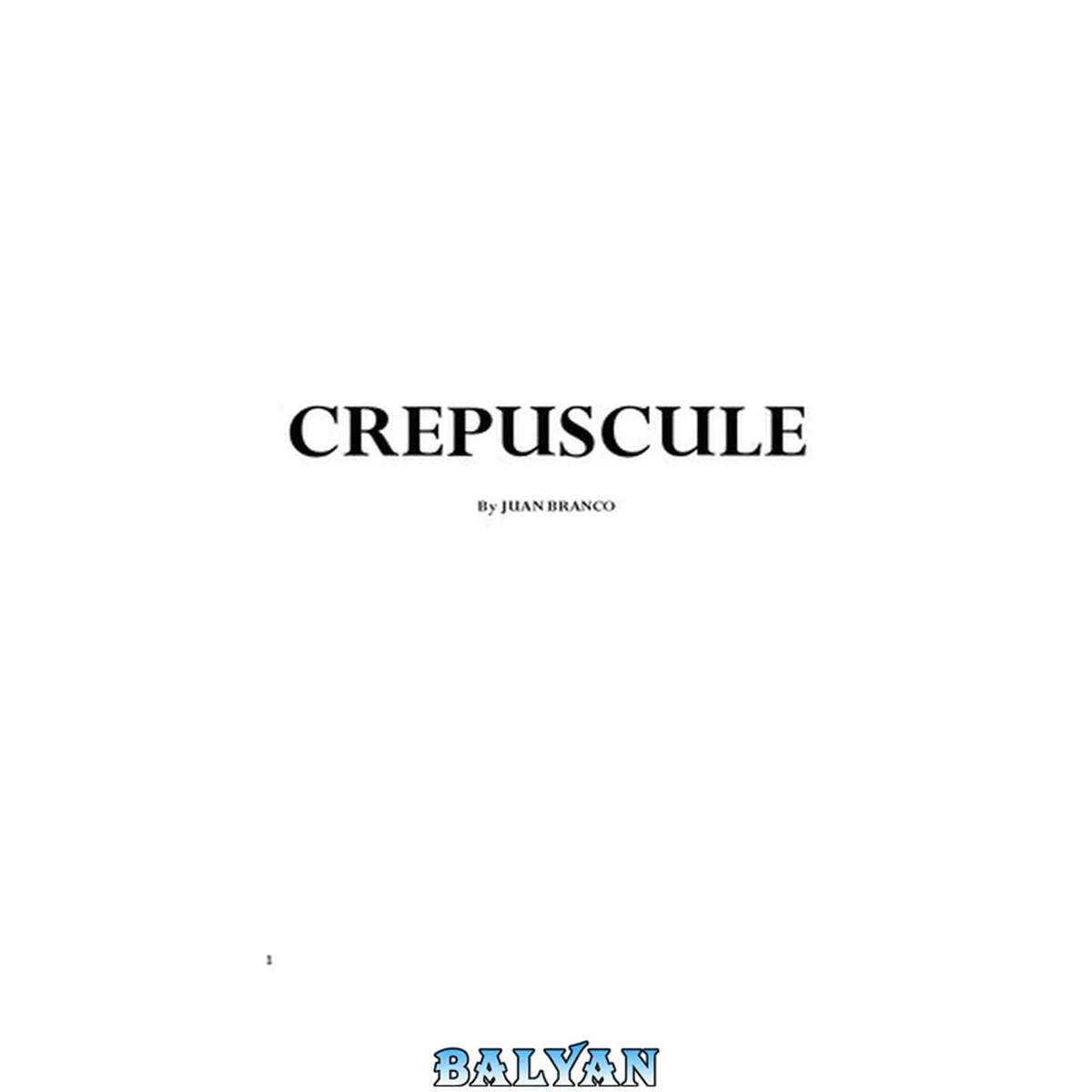 جلد کتاب Crépuscule