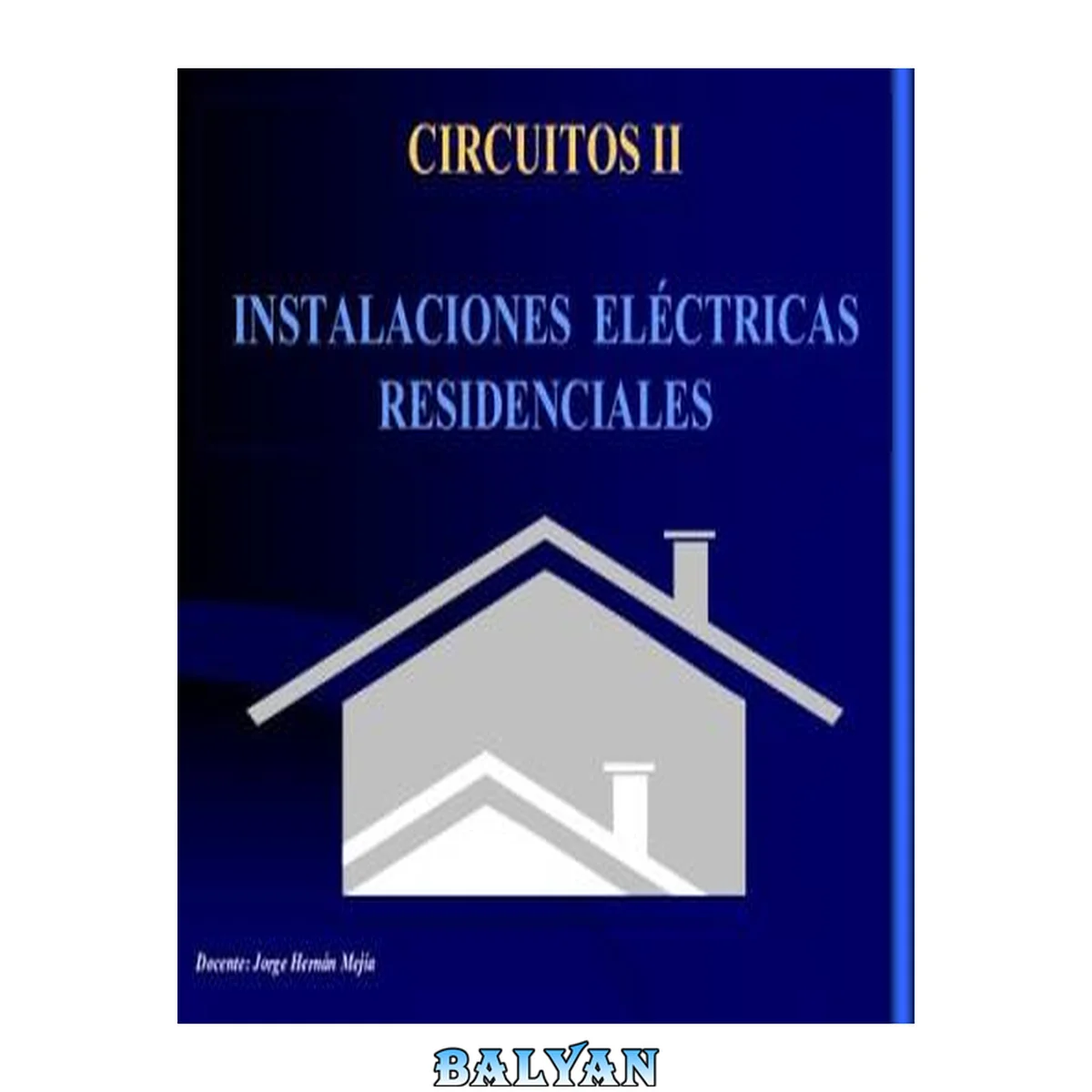 جلد کتاب INSTALACIONES ELÉCTRICAS RESIDENCIALES