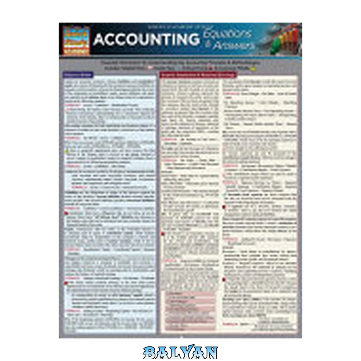 جلد کتاب BarCharts QuickStudy Accounting Equations &amp; Answers