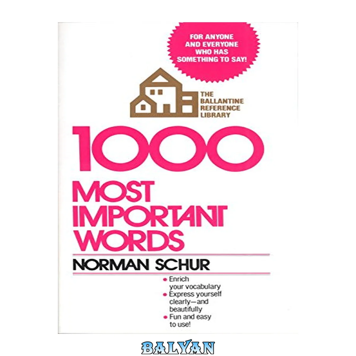 جلد کتاب 1000 Most Important Words: For Anyone and Everyone Who Has Something to Say