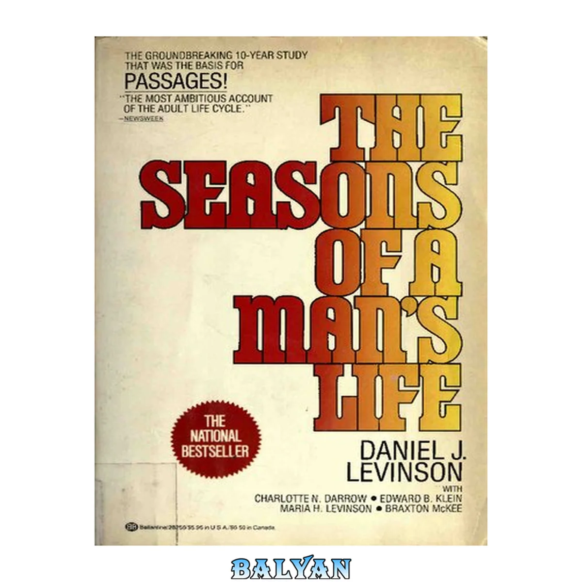 جلد کتاب The Seasons of a Man's Life: The Groundbreaking 10-Year Study That Was the Basis for Passages!