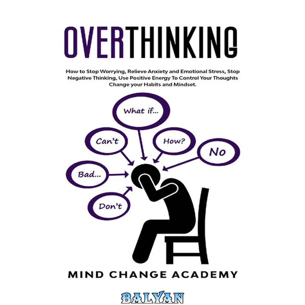 جلد کتاب Mind Change - Overthinking How to Stop Worrying, Relieve Anxiety and Emotional Stress, Stop Negative Thinking
