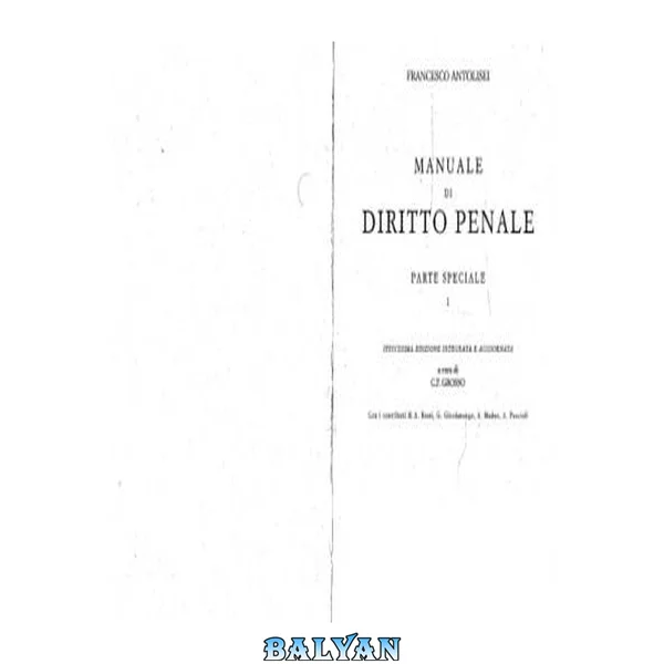 Manuale di diritto penale Parte Speciale I