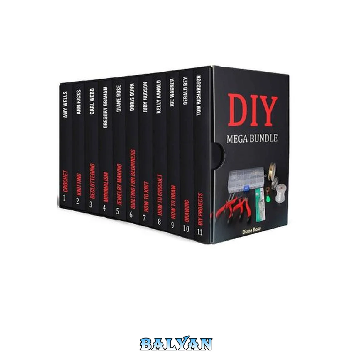 جلد کتاب DIY MEGA BUNDLE Box Set - The Best Art, Crafts, and Decluttering Guides You Must Have