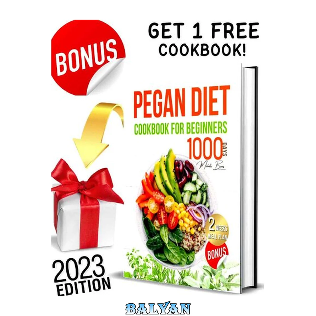 جلد کتاب Pegan Diet Cookbook for Beginners