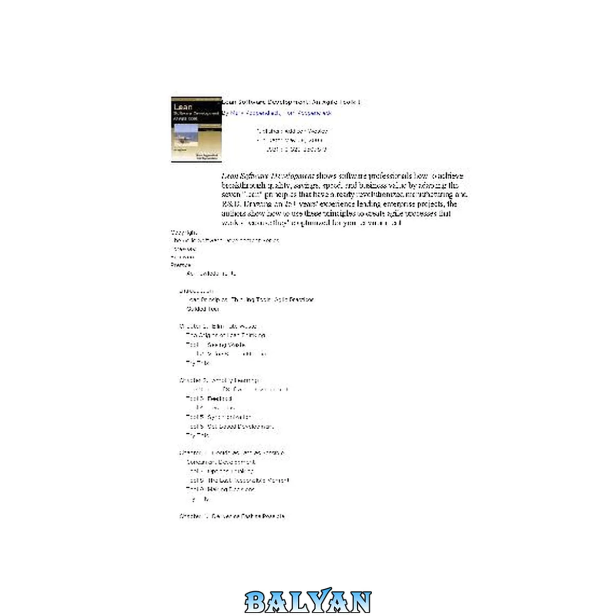 جلد کتاب Lean Software Development: An Agile Toolkit (The Agile Software Development Series)