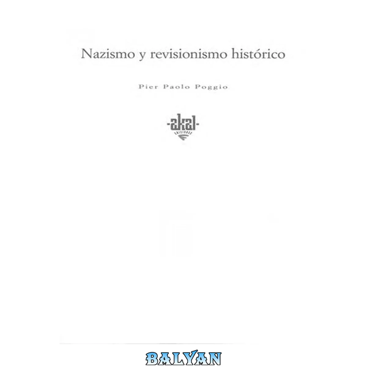 جلد کتاب Nazismo y revisionismo histórico
