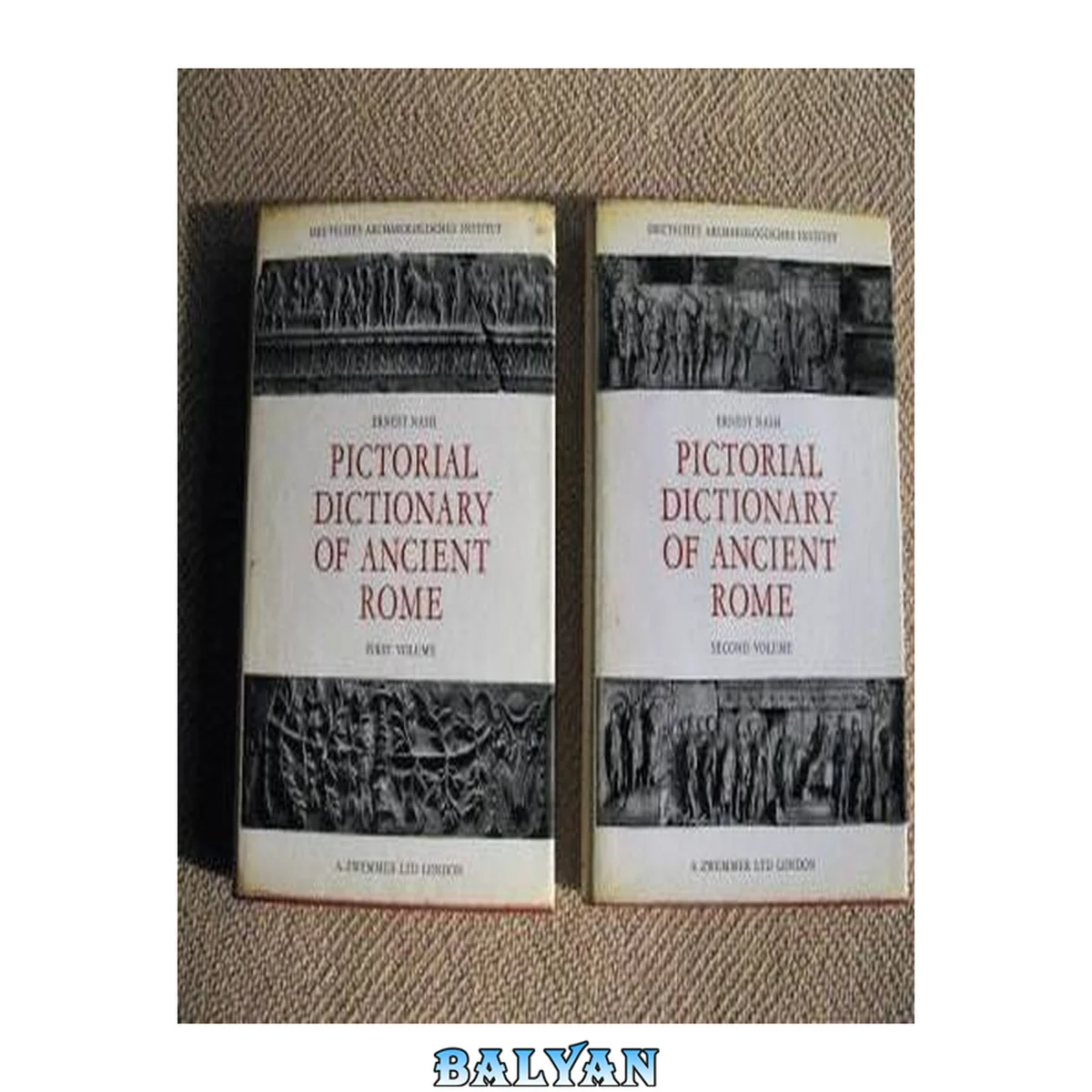 جلد کتاب Pictorial Dictionary of Ancient Rome [Two Volume Set] 1,2