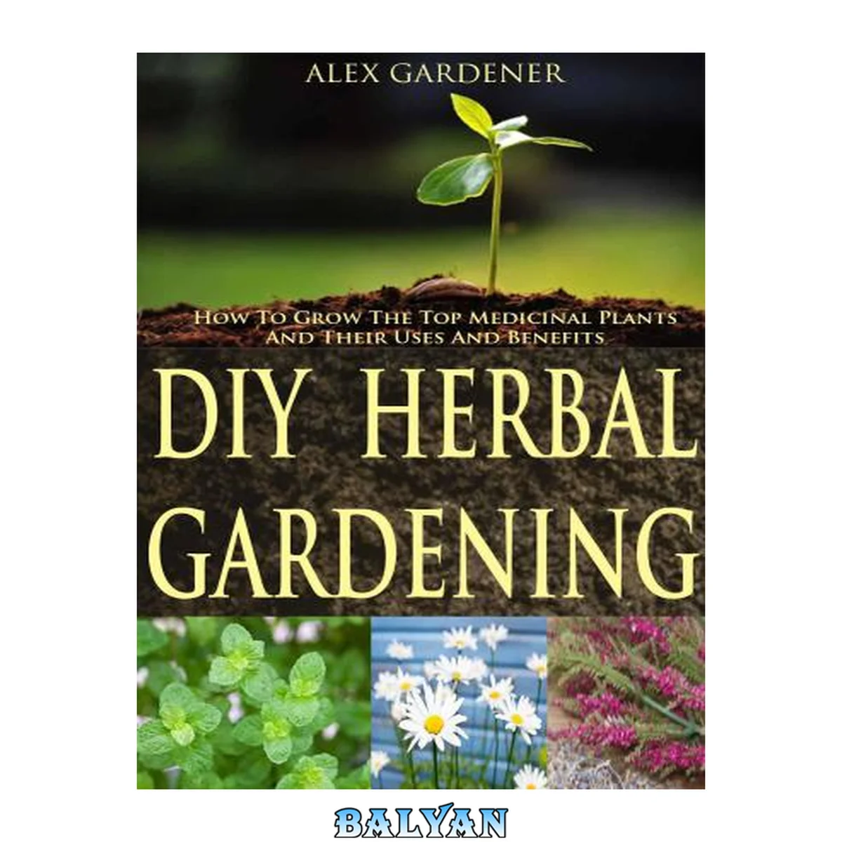 جلد کتاب DIY Herbal Gardening: How To Grow The Top Medicinal Plants And Their Uses And Benefits