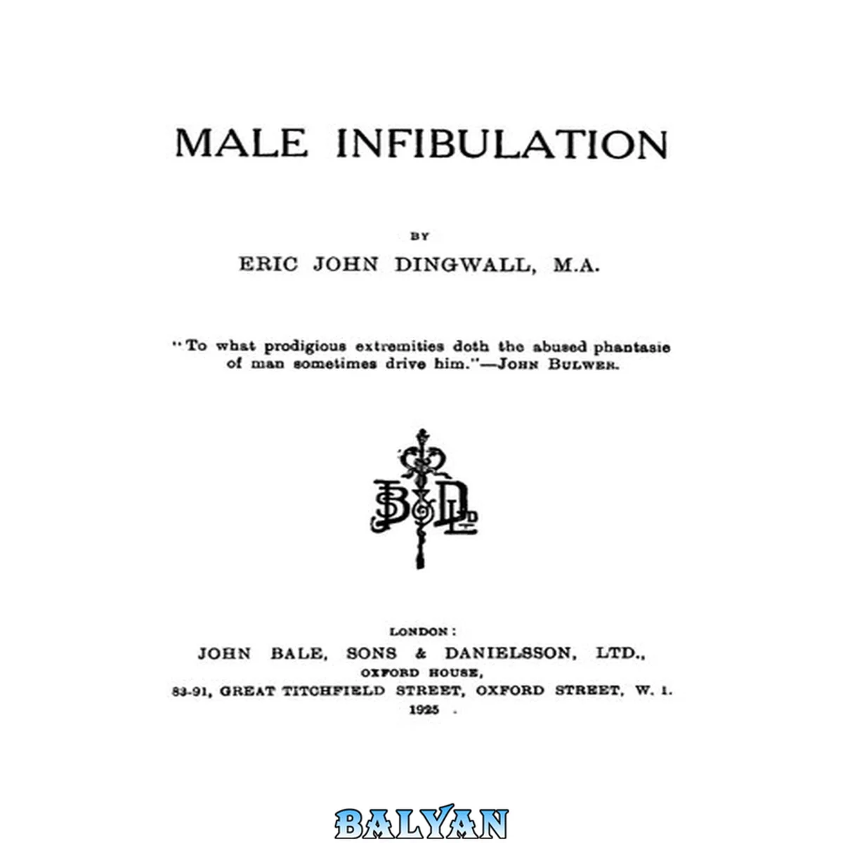 جلد کتاب Male Infibulation