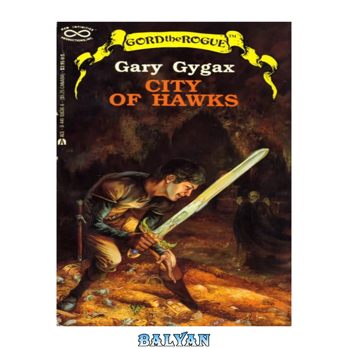 جلد کتاب City of hawks : the story of Gord's early years, his growth from a helpless infant to a formidable enemy of evil