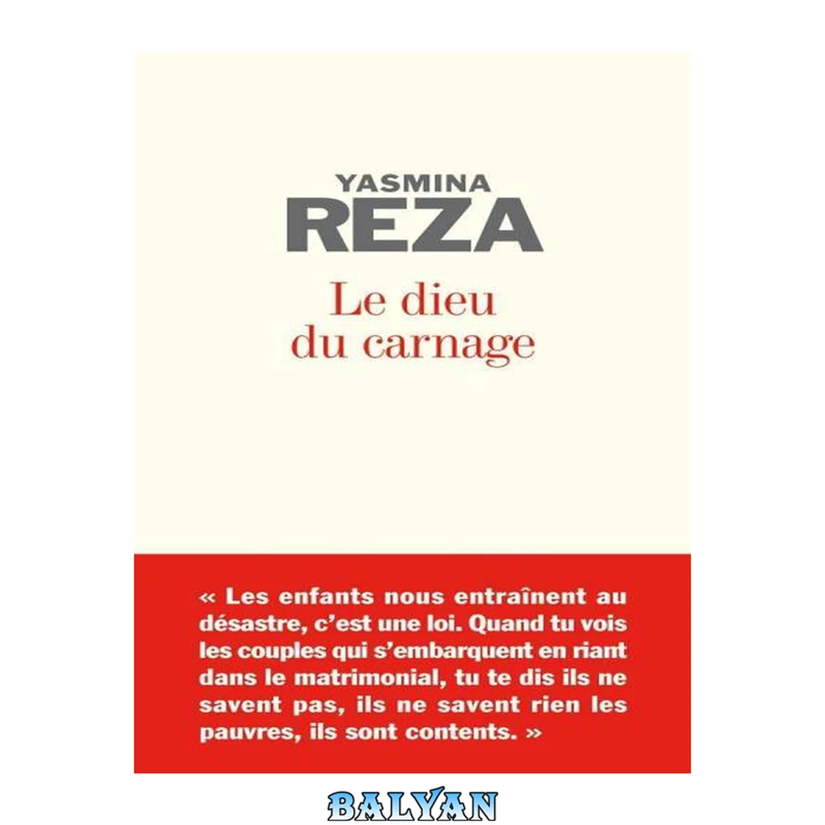 جلد کتاب Le Dieu du carnage