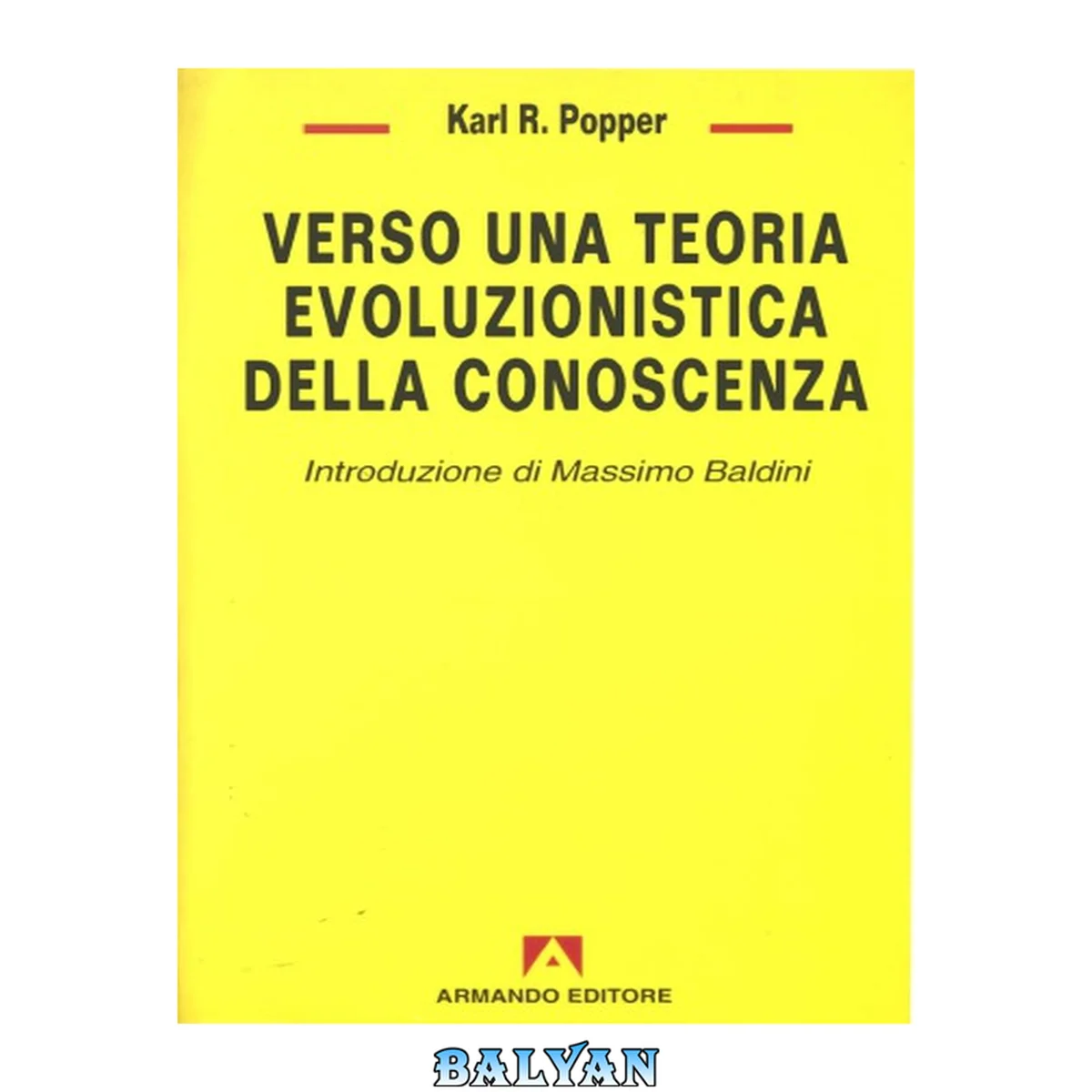 جلد کتاب Verso una teoria evoluzionistica della conoscenza