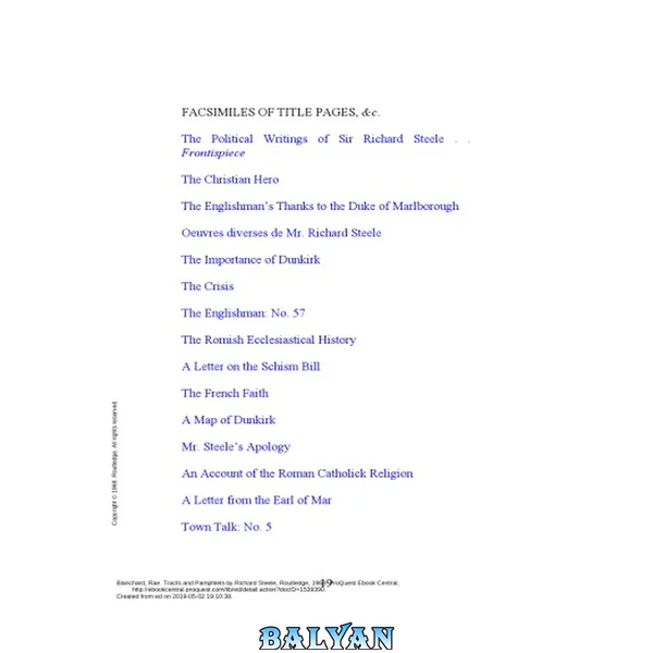 Tracts and Pamphlets by Richard Steele.