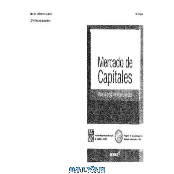 Mercado de capitales : manual para no especialistas