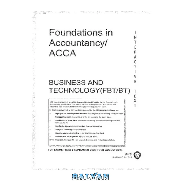 ACCA FBT (FA) 2021