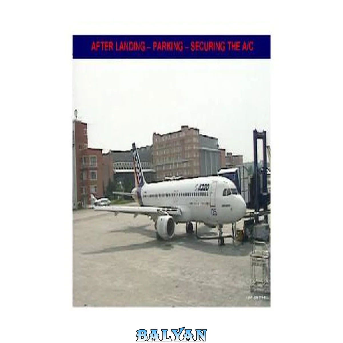 جلد کتاب ایرباس A320 SOP 09 پس از فرود