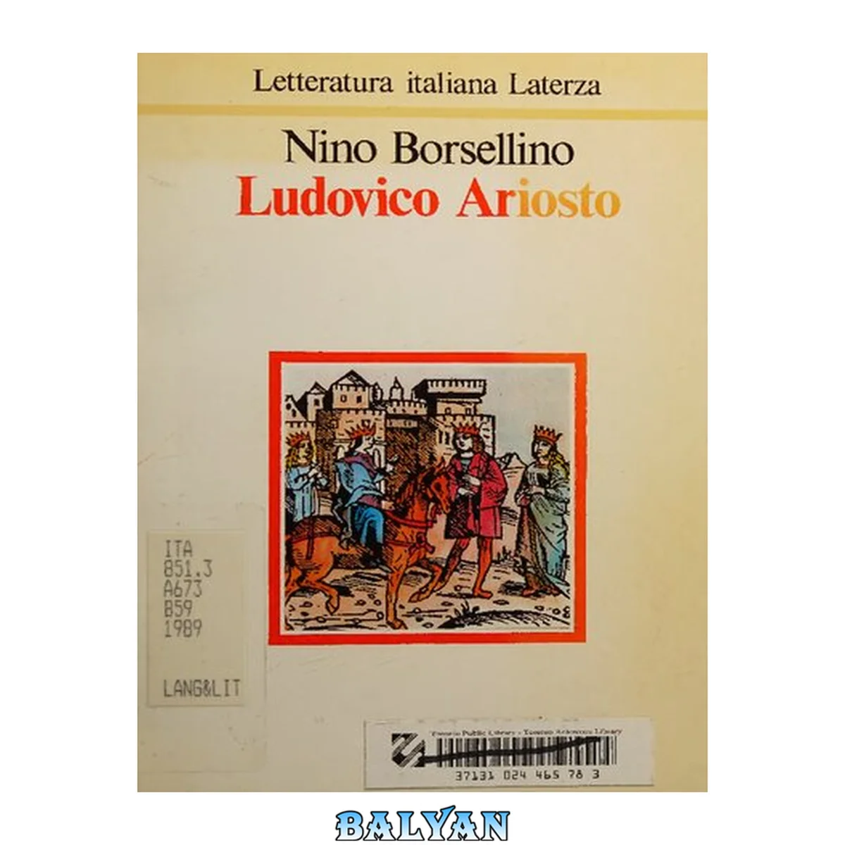 جلد کتاب Ludovico Ariosto (Letteratura italiana Laterza) (Italian Edition)