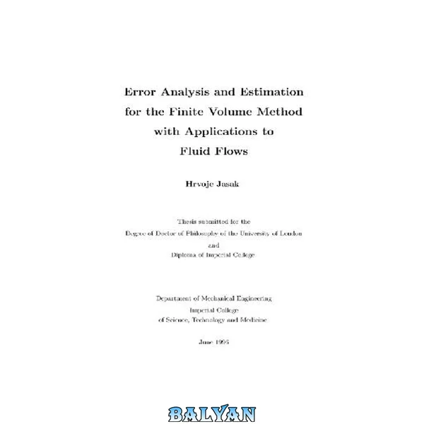 Error analysis and estimation for the finite volume method with applications to fluid flows