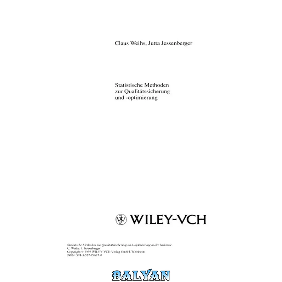 جلد کتاب Statistische Methoden Zur Qualitätssicherung Und -optimierung: In Der Industrie (german Edition)